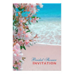Pink Sand Beach Bridal Shower Card