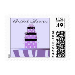 Pretty Purple Packages Bridal Shower Postage