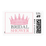 Princess Pink Bridal Shower Custom Postage