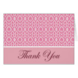 Purple and White Pattern Thank You Card