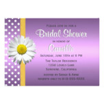 Purple and Yellow Daisy Bridal Shower Invitation