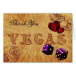 purple dice Vintage Vegas Thank You Card