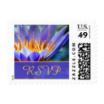 Purple Floral RSVP Stamps