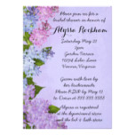 Purple Garden Lilac Flowers Bridal Shower Card