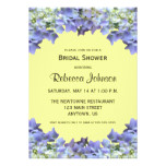 Purple Hydrangea on Yellow Bridal Shower Card
