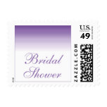 Purple Ombre Bridal Shower Postage Stamps