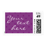 Purple Polka Dot Fun Party Invite Stamp Postage