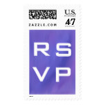 Purple RSVP Party Postage Stamp