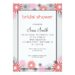 Red and Pink Floral Bridal Shower Invite