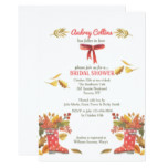 Red Fall Boots Invitation