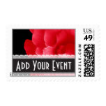 RED Rose and Lace ADD YOUR EVENT Postage