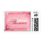 Red Watercolor Bridal Shower Postage Stamp