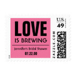 Retro Bridal Shower Tea Party Stamp