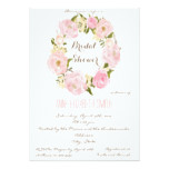 Romantic floral wreath Bridal Shower Invitation