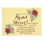 Rose Bridal Shower Invitation