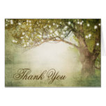 Rustic Country Fairy Lights Thank You Cards