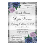 Rustic Country Roses Bridal Shower Invitation