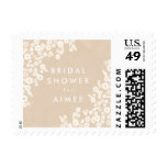 Rustic Floral Custom Bridal Shower Postage Stamps