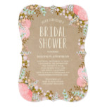Rustic Flowers | Bridal Shower Invitation
