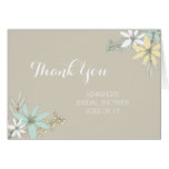 Rustic Spring Floral Bridal Shower Thank You Card