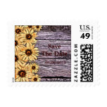Rustic Sunflower on Barnboard Stamp