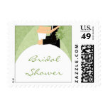 Sage Green Bridal Shower Postage Stamps