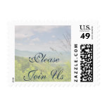 Scenic Mountain Country Wedding Please Join Us Postage Stamp