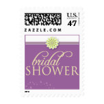 Simple Flower Bridal Shower Invite Stamp (lilac)