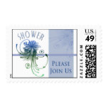 Something blue wedding shower stamp