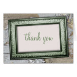 Southern Country Green Rustic Thank You Cards