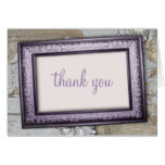 Southern Country Purple Rustic Thank You Cards