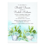 Southwestern Succulents and Flowers Bridal Shower Card