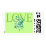 Spring Green "Love" Stamp