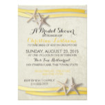 Starfish and Yellow Ribbon Bridal Shower Card