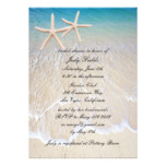 Starfish Beach Wedding Bridal Shower Invitation