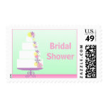Stylish Bridal Shower Postage Stamp