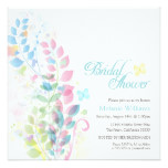 Summer Florals Rainbow Bridal Shower Card