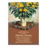 Sunflower Vase Mason Jar Bridal Shower Card