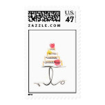 Sweet Pink Icing on the Cake Postage Stamp