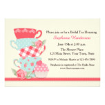 Tea Cups and Roses, Bridal Tea Card