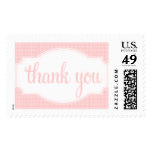 Thank You Stamp Pink Dots