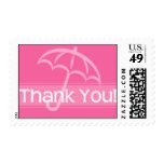 Thank You Stamp Pink Umbrella