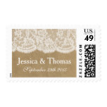 The Kraft & Lace Wedding Collection Postage Stamp