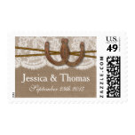 The Rustic Horseshoe Wedding Collection Stamp