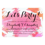 Tropical Summer Bridal Shower Party Invites