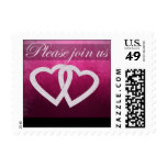 Two hearts - please join us Wedding Postage