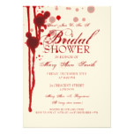 Vampire Halloween Bridal Shower Fake Blood Red Card