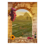 Vineyard Wine Themed Fall Bridal Shower Invitation