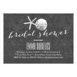 Vintage Chalkboard Beach Theme Bridal Shower Card