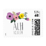 Vintage Flower monogram stamps